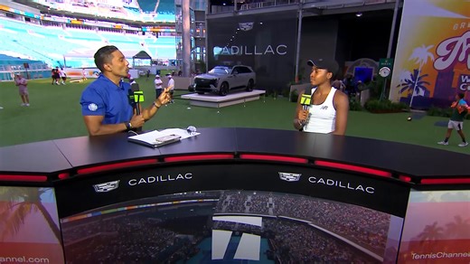 Coco Gauff completes set of WTA 1000 quarterfinals | Miami Interviews