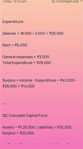 📘 Class 12 Accounts | Important Questions with Answers | NPO Chapter 1 | CBSE 2025