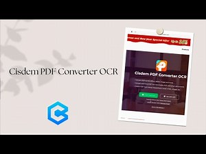 How to Converter PDF to DOCX using Cisdem PDF Converter OCR on Mac?