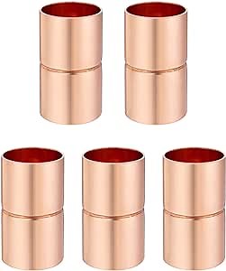 Straight Coupling Copper Fittings 3/8 Inch Copper Pipe Welding Joint Connector Adapter For HVAC Air Conditioning