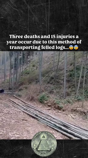 @hiddentruth1_ on Instagram: "🌲⚠️ Three deaths and 15 injuries a year… All caused by this dangerous method of transporting felled logs. A shocking reminder of how risky some jobs really are. 😨😰 #DangerousJobs #LoggingIndustry #ShockingFacts #WorkplaceRisks #ExtremeJobs #Unbelievable #OccupationalHazard #OMG #SafetyFirst"