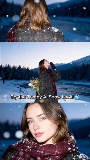 AI Snow Trend Tutorial | How to Create the Viral Winter Effect on Photos #shorts