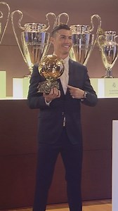 310K views · 35K reactions | ⚽️✨ Throwback in 2016 when Cristiano Ronaldo won his 4th Ballon d'Or! #ballondor | Ballon d'Or | Facebook