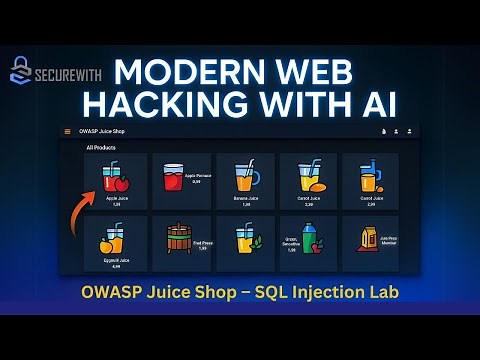 SQL Injection in OWASP Juice Shop | Modern Web App Hacking with AI | securewith