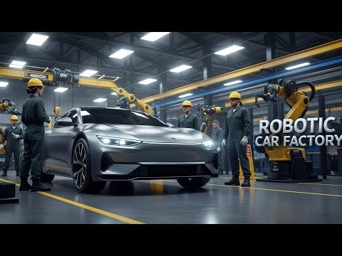 Inside the Robotic Car Factory – How Autonomous Electric Vehicles Are Built (Full Process)