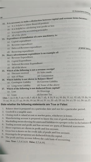 Accountancy MCQs | Class 12 |