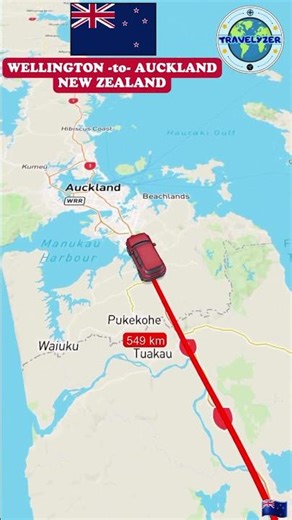 Wellington to Auckland By Road Route102 #travel #shorts