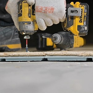 Kiefer Limeback on Instagram: "When installing floating subfloors, we prefer to screw them down. It results in a MUCH more solid feeling floor. - This is @dricoreproducts r+, which is one of the thinnest insulated subfloor products on the market, raising your floors only 1”, while providing multiple benefits. - This subfloor provides air flow to the slab, allowing moisture to travel to the drain, and also isolates the surface OSB from the slab, greatly reducing the moisture levels for engineered