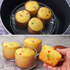 3.6M views · 18K reactions | Super Soft Sponge Cake in Cup | Yummy Recipes | Facebook