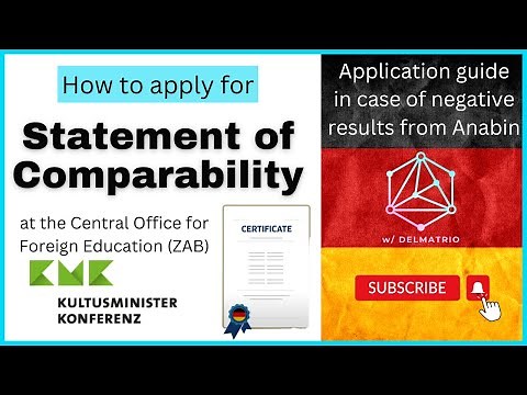 Statement of Comparability - Recognition of your Degree in Germany | Working in Germany ✅