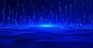Digital Futuristic Technology Background Blue Loop