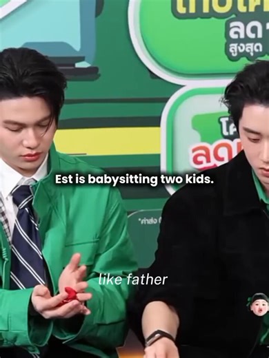 Est is babysitting two kids: big (fake) kid and baby kid😭😭😭 #williamest #wesley
