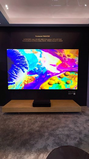 19K views · 153 reactions | HOME THEATER anywhere with an ultra short throw projector from @formovie_official and an ambient light rejection (ALR) screen. Laser TVs, or laser video projectors for living areas are growing in popularity. #hometheater #lasertv #laserprojector #projectors #ustprojector #shortthrowprojector #alrscreen #screen #movies #movienight #moviesathome #ces2024 #formovies #tymhomes #smarthomebrothers | Smart Home Brothers | Facebook