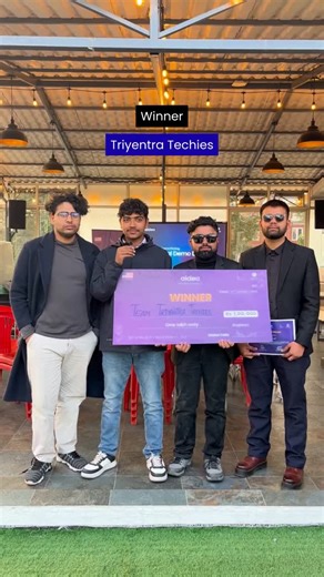 aidea on Instagram: "Winner spotlight 🏆 Team Triyentra Techies takes the top spot at AIDEA with a powerful idea, strong execution, and clear startup potential. From pitching to proof of concept, this win marks just the beginning of what’s ahead. Huge congratulations to the team—excited to see what you build next 🚀 #aideahackathon"