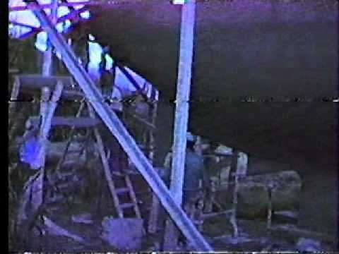 Ferrocement boat-Plastering Day