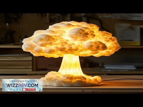 Mini Explosion 3D Mushroom Cloud Shape Night Light Atmosphere Lamp Gift