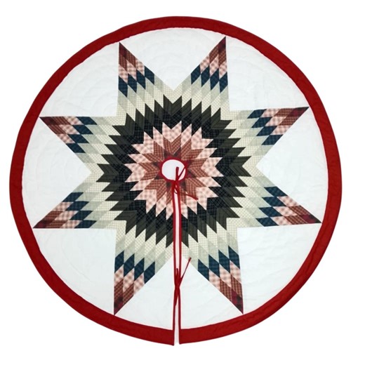 Christmas Tree Skirt Patchwork Heritage Lone Star 60" Hand Quilted Calico Plaid Christmas Tree Skirt by HOME HEART Brands( Made in India) - Etsy Australia