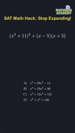 SAT Math Trick: Solve in 5 Seconds 🚀 #shorts
