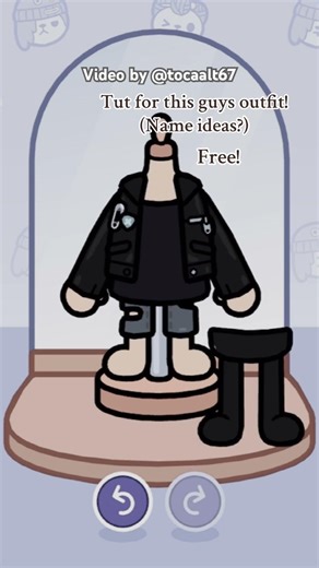 Cool alternative outfit idea for your cool guy main character 🖤 a little bit Emo by @tocaalt67