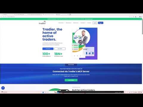 How to upload Tradier API Key to the program