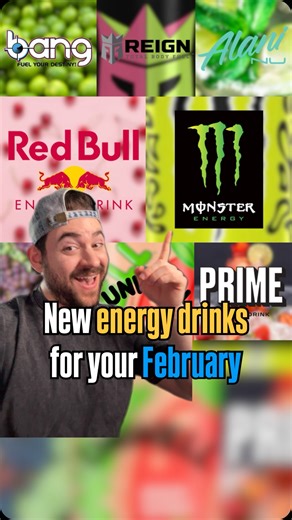 Here’s a list of new energy drinks you can find coming to stores this February. As always, thanks to our friend and collaborator @SodaSeekers. Monster Energy’s Lando Norris Edition is officially rolling out nationwide after previously being a European exclusive, featuring a Melon Yuzu flavor and zero sugar as well as Monster Energy Juice Voodoo Grape, which launched early in New Orleans ahead of Mardi Gras, is now expanding nationwide. Bang Energy is still alive and has a new Lime Pop Drop flavo
