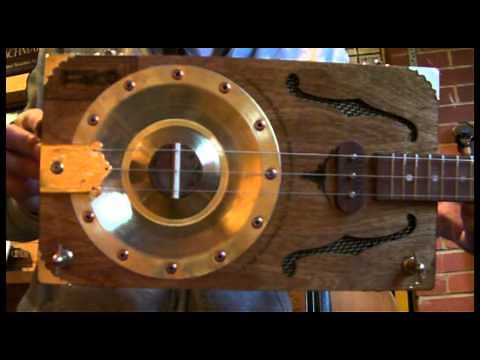 RESONATOR CIGAR BOX GUITAR 3 STRING BY JUNKSVILLE ....... THE REGULATOR Mk-2