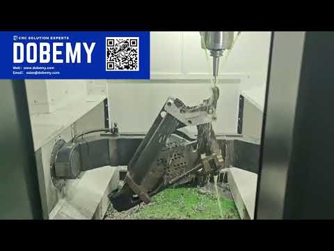 5-Axis CNC Machine Processing Carbon Fiber Frame | Precision Manufacturing