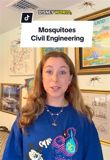 I’m a civil engineer who loves Disney… and this is how Disney designs around mosquitoes! This is the pilot of my new civil engineering series, see you for part 2 soon! #themouselets #disneyimagineering #disneyworld #disneyfacts