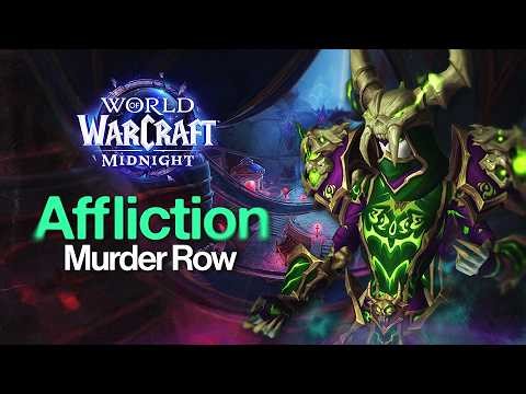 Affliction Warlock Soul Harvester | Mythic Murder Row! | Midnight