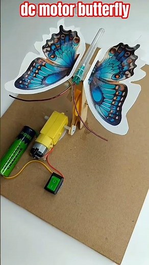 Motorized Butterfly 🦋 Comes Alive! | DIY Flying Mechanism That Gets Faster 😱⚙️ #speedwings #dcmotor