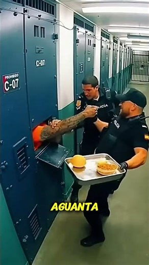 Giant arm emerges from cell and grabs an officer 😱 Hyperrealistic prison CCTV