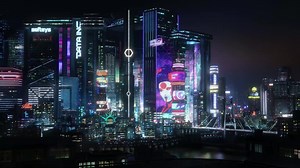Cyberpunk 2077 City Live Wallpaper - WallpaperWaifu