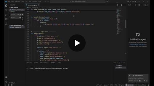 #python #internship #softwaredevelopment #cliapplication #filehandling #learningbydoing | Balraju Kokkula