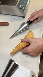 Ice Cream Cone Making 😍🍦 #icecream #icecreamlover #cone #icecreamcone | Foody Fetish