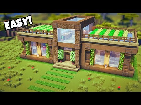 Minecraft: Wood Survival Base - Oak & Spruce Build (Tutorial)🏡15