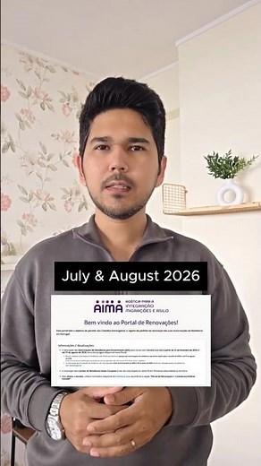 Portugal TRC Renewal July & August | Auto Renewal AIMA Portal open | Important AIMA update