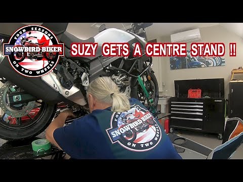 Centre Stand Install on DL 650 V Strom