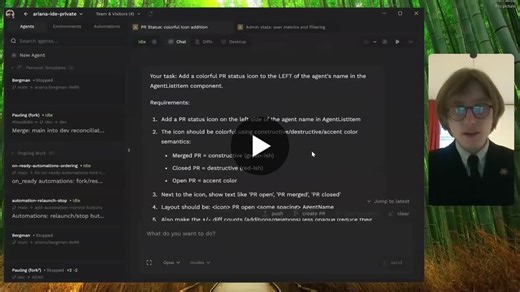 Desktop app development just changed forever with agents. I m using agents that run in the cloud with each its own Linux VM, development environment and even desktop with chrome, a terminal, vscode… | Anicet Nougaret