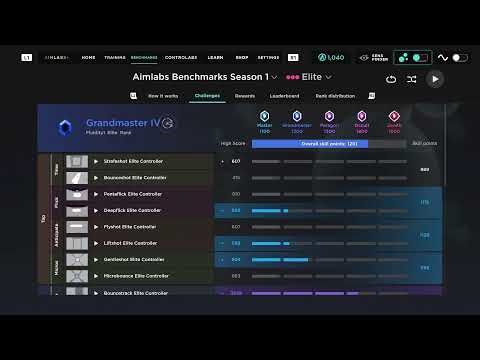 (Grandmaster grind) | Aimlabs 60hz (PS5) (no 120hz on ps5 yet)