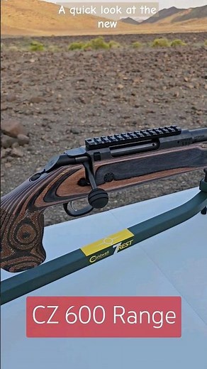 quick look at the new CZ 600 Range rifle. Just installed the picatinny rail on it for the scope. gun