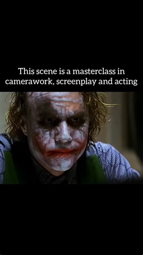 Film on Instagram: "The Dark Knight (2008), directed by Christopher Nolan, delivers one of the most iconic scenes in cinema with the unforgettable interrogation between Batman and the Joker. Set in a starkly lit room, the sequence strips away all distractions and focuses entirely on the clash of two opposing forces. Nolan uses the 180-degree rule to anchor the tension, relying on close-ups that capture Joker’s unsettling calmness and Batman’s rising fury, and then briefly breaks it as the camera
