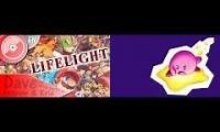 Mix of 2 videos from youtube : Colors weave into a spire of flame