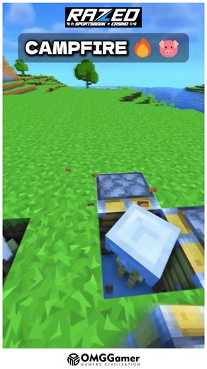 OMGGamer on Instagram: "🔥 Minecraft Campfire Build Create the ultimate cozy campfire spot surrounded by logs and nature vibes! 🌲🔥 Perfect for survival nights or decorating your outdoor builds. 🏕️✨ #MinecraftCampfire #SurvivalBuild #CozyMinecraft #OutdoorBuilds #MinecraftIdeas #CreativeBuild #CampfireDesign"