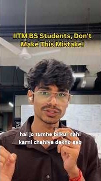 The Missing Piece of IIT Madras BS Degree 🎓