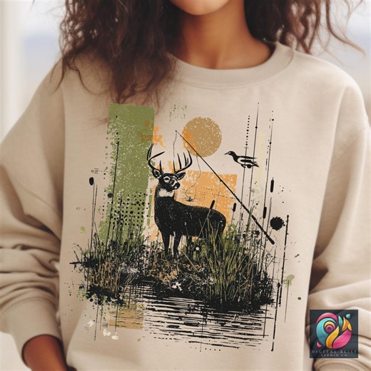 Wildlife Deer Png Bundle, Hunting Season Stickers, Vintage Graffiti Forest Animal Cliparts, Forest Hunter Camping Lover Sublimation Designs - Etsy