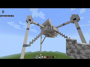 Minecraft how to build tripod from Jeff Wayne War Of The Worlds.
