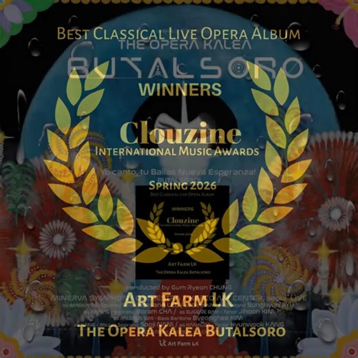 Clouzine International Music awards (USA) Best Classical Live Opera Album, The Opera Kalea Butalsoro
