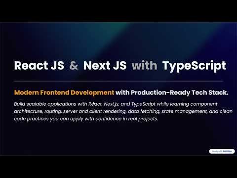 React JS + Next.js + TypeScript | New Batch Launch