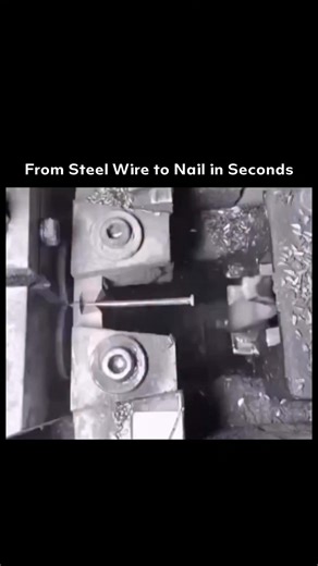 Zeeldom on Instagram: "From Steel Wire to Nail in Seconds This is how nails are really made — and the process is far more intense than anyone expects. It starts with huge steel coils weighing hundreds of kilos. The wire is fed into a high-speed machine, straightened, and chopped into perfect lengths in one nonstop motion. Before you can blink, each piece is clamped, hammered into shape, and sharpened into that familiar point with machine-level brutality. Then comes the final detail — the head. A