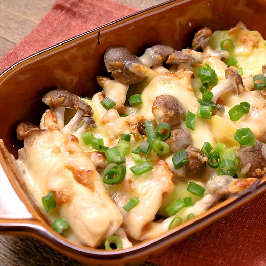 きのことじゃがいものチーズ焼き 作り方・レシピ | クラシル